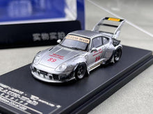 Load image into Gallery viewer, SW 1:64 Silver RWB 993 Heavenly #89 Spoiler Sports Model Diecast Metal Car BN
