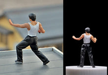 Load image into Gallery viewer, 1:64 Painted Figure Mini Model Miniature Resin Diorama Sand Bruce Lee Gongfu Toy New

