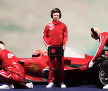 Load image into Gallery viewer, 1:64 Painted Figure Model Miniature Resin Diorama Sand Racing Car Repairman Toy

