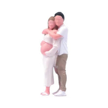 Load image into Gallery viewer, 1:64 Painted Figure Model Miniature Resin Diorama Sand Casual Man Woman Kid Pet
