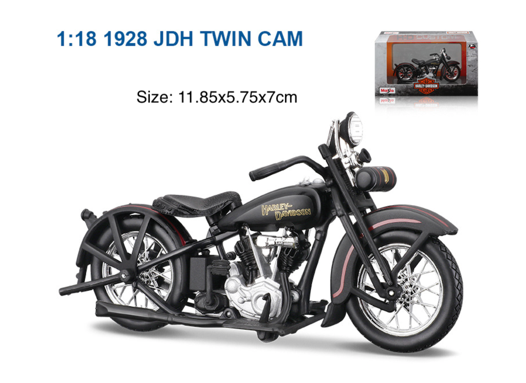 Maisto 1:18 1928 JDH Twin Cam Sports Model Diecast Metal Motorcycle New Collection