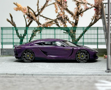 Load image into Gallery viewer, JEC 1:64 Blue Carbon Gemera Super Racing Sports Model Diecast Metal Car New Collection
