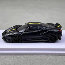 Load image into Gallery viewer, DCM 1:64 Black Novitec 488 Pista Racing Sports Model Diecast Metal Car New
