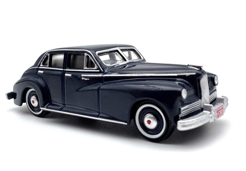 1:87 Blue 1941 Packard Sedan Classic Vintage Model Diecast Metal Car New Collection