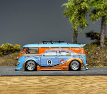 Load image into Gallery viewer, Liberty 1:64 Blue VW T1 #9 Mini Van Widebody Sport Model Diecast Metal Car New Collection

