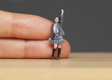 Load image into Gallery viewer, 1:64 Painted Figure Model Miniature Resin Diorama Sand CheerLeading Girl Uniform
