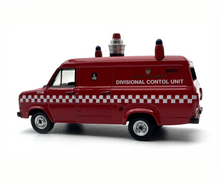 Load image into Gallery viewer, 1:76 Red Transit MK2 London Fire Brigade Mini Van Model Diecast Metal Car New Collection
