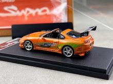 Load image into Gallery viewer, FS 1:64 Orange Supra A80 Convertible Sports Model Diecast Metal Car New Collection
