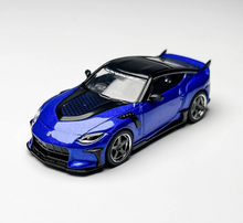 Load image into Gallery viewer, Tarmac 1:64 Blue VeilSide FFZ400 Fairlady Z Sports Model Diecast Metal Car New Collection
