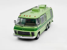 Load image into Gallery viewer, MK 1:64 Green HEC GMC Motor Home Road Trip RV Van Model Diecast Resin Car New Collection
