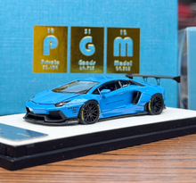 Load image into Gallery viewer, PGM 1:64 Blue Aventador LP700-4 LB Standard Sports Model Diecast Metal Car New Collection
