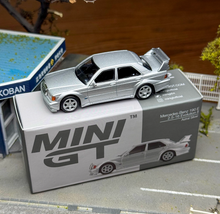Load image into Gallery viewer, Minigt 1:64 Silver 190E 2.5-16 Evolution II Sports Model Diecast Metal Car New Collection
