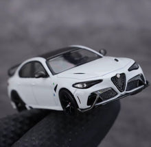 Load image into Gallery viewer, BBR 1:64 White Romeo Giulia GTAm Sedan Sports Model Diecast Metal Car New Collection
