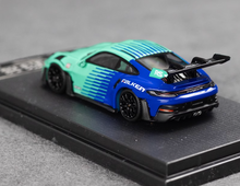 Load image into Gallery viewer, Aurora 1:64 Green 992 GT3 RS Sports Model Diecast Metal Car New Collection
