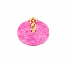 Load image into Gallery viewer, Nature Jade Fortune Round Pendant Necklace Gift Jewelry charm Blessing Jewelry c
