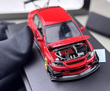 Load image into Gallery viewer, FY 1:64 Red Lancer EVO Evolution 9 IX Widebody Sports Model Diecast Metal Car
