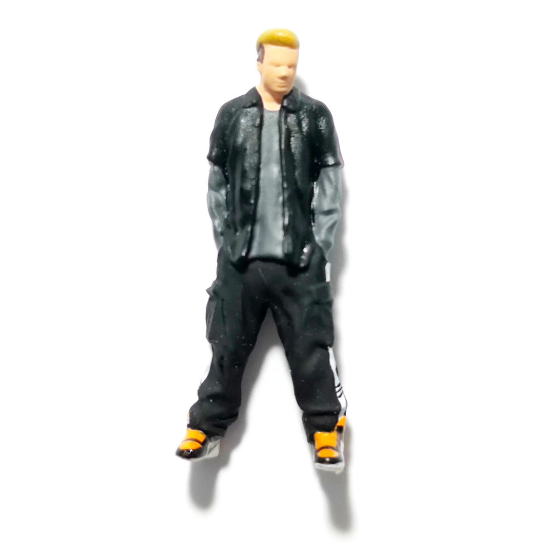 1:64 Painted Figure Mini Model Miniature Resin Diorama Sand Cool Boy Man HIp Hop