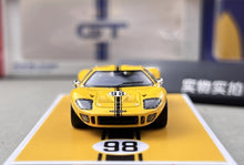 Load image into Gallery viewer, FY 1:64 Yellow #98 GT40 MK1 MK2 Coupe Racing Sport Model Diecast Metal Car New Collection
