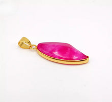 Load image into Gallery viewer, Nature Jade Pink Willow Leaf Pendant Necklace Gift Jewelry charm Blessing Lucky
