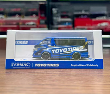 Load image into Gallery viewer, Tarmac 1:64 Blue Hiace Widebody Van TOYO Sports Model Diecast Metal Car New Collection
