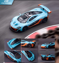 Load image into Gallery viewer, CM 1:64 Blue P1 GTR Super Racing Sports Model Diecast Metal Car New
