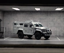 Load image into Gallery viewer, MVA 1:64 Gray Bearcat G3 AFV Armored Vehicle Police Figures Model ABS Car New Collection
