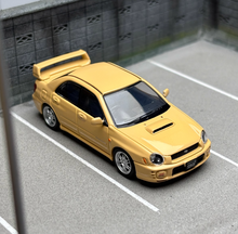 Load image into Gallery viewer, 1:64 Furuya HEC Yellow Impreza WRX STI VII 7 Sedan Model Diecast Metal Car New
