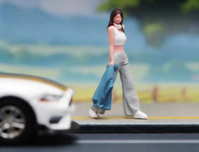 Load image into Gallery viewer, 1:64 Painted Figure Model Miniature Resin Diorama Sand Girl Carrying Clothes Toy New Collection
