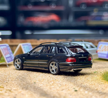 Load image into Gallery viewer, King 1:64 Black E63 AMG Estate S211 Wagon Sports Model Diecast Metal Car New Collection
