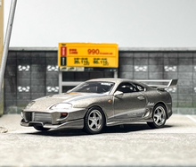 Load image into Gallery viewer, MINIGT 1:64 Gray Supra A80 Veilside Combat Sports Model Diecast Metal Car BN
