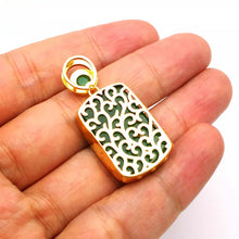 Load image into Gallery viewer, Nature Jade Peace Fortune Plaque Pendant Necklace Gift Jewelry charm Blessing
