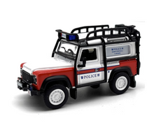 Load image into Gallery viewer, 1:76 HK Police Defender 90 SUV Off Road Classic Model Diecast Metal Car
