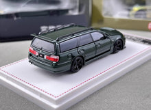 Load image into Gallery viewer, FH 1:64 Dark Green Stagea Wagon Skyline GTR R34 WC34 Model Diecast Metal Car
