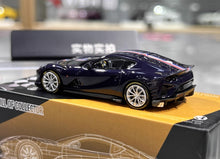 Load image into Gallery viewer, TOC 1:64 Dark Blue 812C Coupe Sports Model Diecast Metal Car New Collection
