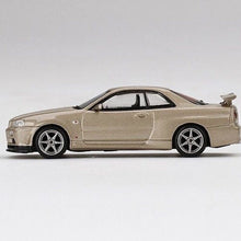 Load image into Gallery viewer, MINIGT 1:64 Gold Skyline GTR Racing Sports Model Toy Metal Car 348
