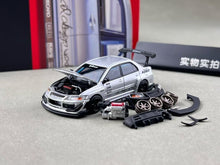 Load image into Gallery viewer, Peako 1:64 DIY Silver Lancer Evo IX 9 Sports Model Diecast Metal Car New Collection
