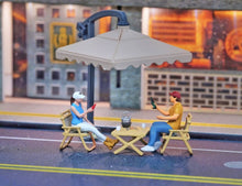 Load image into Gallery viewer, 1:64 Painted Figure Model Miniature Resin Diorama Cafe Sitting Pose Lady Man Toy Collection
