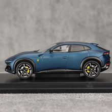 Load image into Gallery viewer, Funny 1:64 Matte Blue F Purosangue SUV Luxury Sports Model Diecast Metal Car
