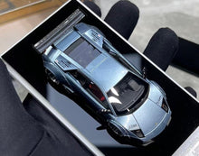 Load image into Gallery viewer, 404Error 1:64 Ice Blue Murcielago LBWK Spoiler Sports Model Diecast Resin Car

