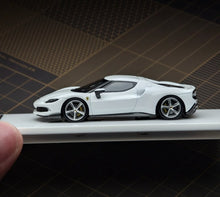 Load image into Gallery viewer, Zincit 1:64 White 296 GTB Racing Sports Model Diecast Metal Car New Collection
