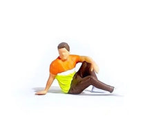 Load image into Gallery viewer, 1:64 Painted Figure Mini Model Miniature Resin Diorama Sitting Posture Man Lady
