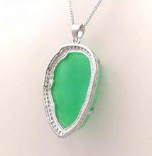 Load image into Gallery viewer, Nature Jade Leaf Pendant Necklace Gift Jewelry charm Blessing Lucky Fortune b
