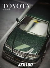 Load image into Gallery viewer, Tarmac 1:64 JDM Green Mark II JZX100 VERTEX Sports Model Diecast Metal Car New
