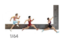 Load image into Gallery viewer, 1:64 Painted Figure Mini Model Miniature Resin Diorama Sand Running Man Athlete
