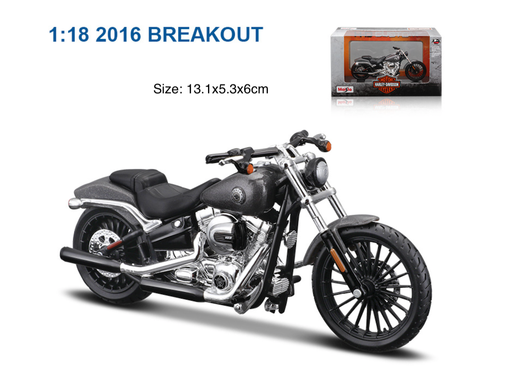 Maisto 1:18 2016 Breakout Sports Model Diecast Metal Motorcycle New Collection