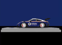 Load image into Gallery viewer, TM 1:64 Blue VW T1 992 GT3 Trailer Figure Sports Model Diecast Metal Car New Collection
