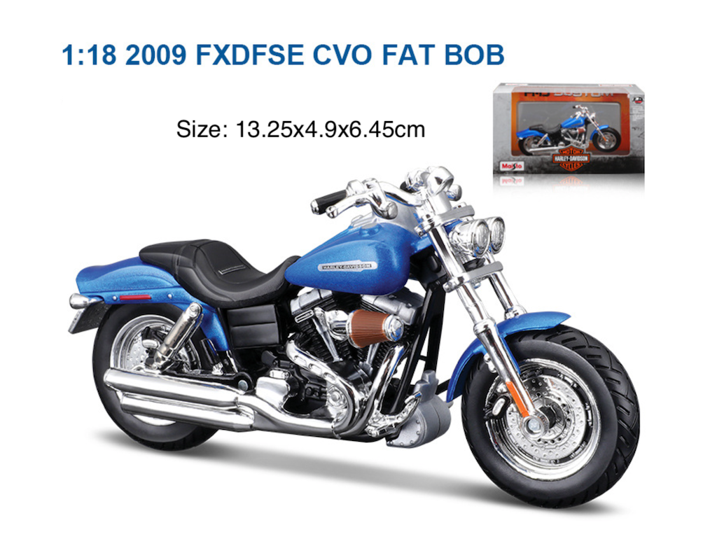 Maisto 1:18 2009 FXDFSE CVO Fat Bob Sports Model Diecast Metal Motorcycle New Collection