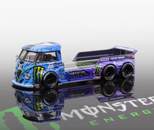 Load image into Gallery viewer, Liberty 1:64 Purple T1 6x6 Flatbed Tow Truck Model Diecast Metal Car New Collection
