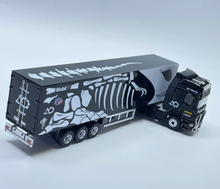 Load image into Gallery viewer, CC 1:64 Black Dinosaur Scania Container Truck Model Diecast Metal Car New Collection
