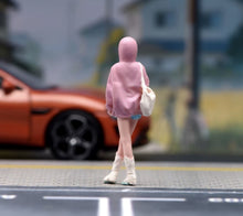 Load image into Gallery viewer, 1:64 Painted Figure Model Miniature Resin Sand Pretty Pink Top Girl Beauty Lady
